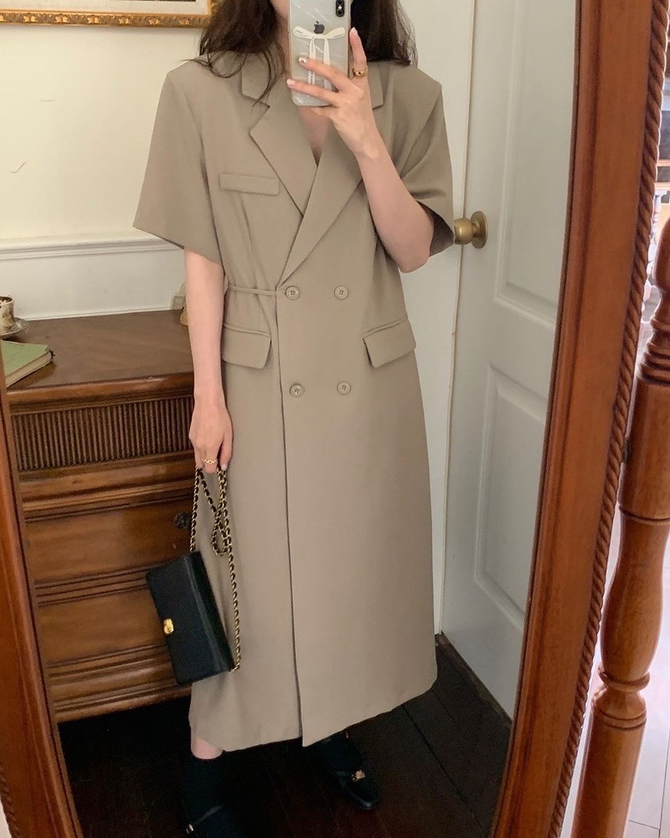 French Collar Suit Dress