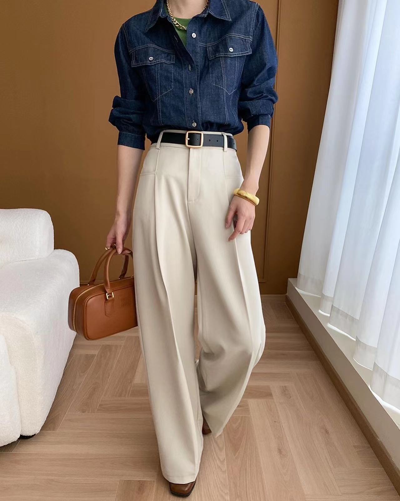 High Waist Wide Leg Pants