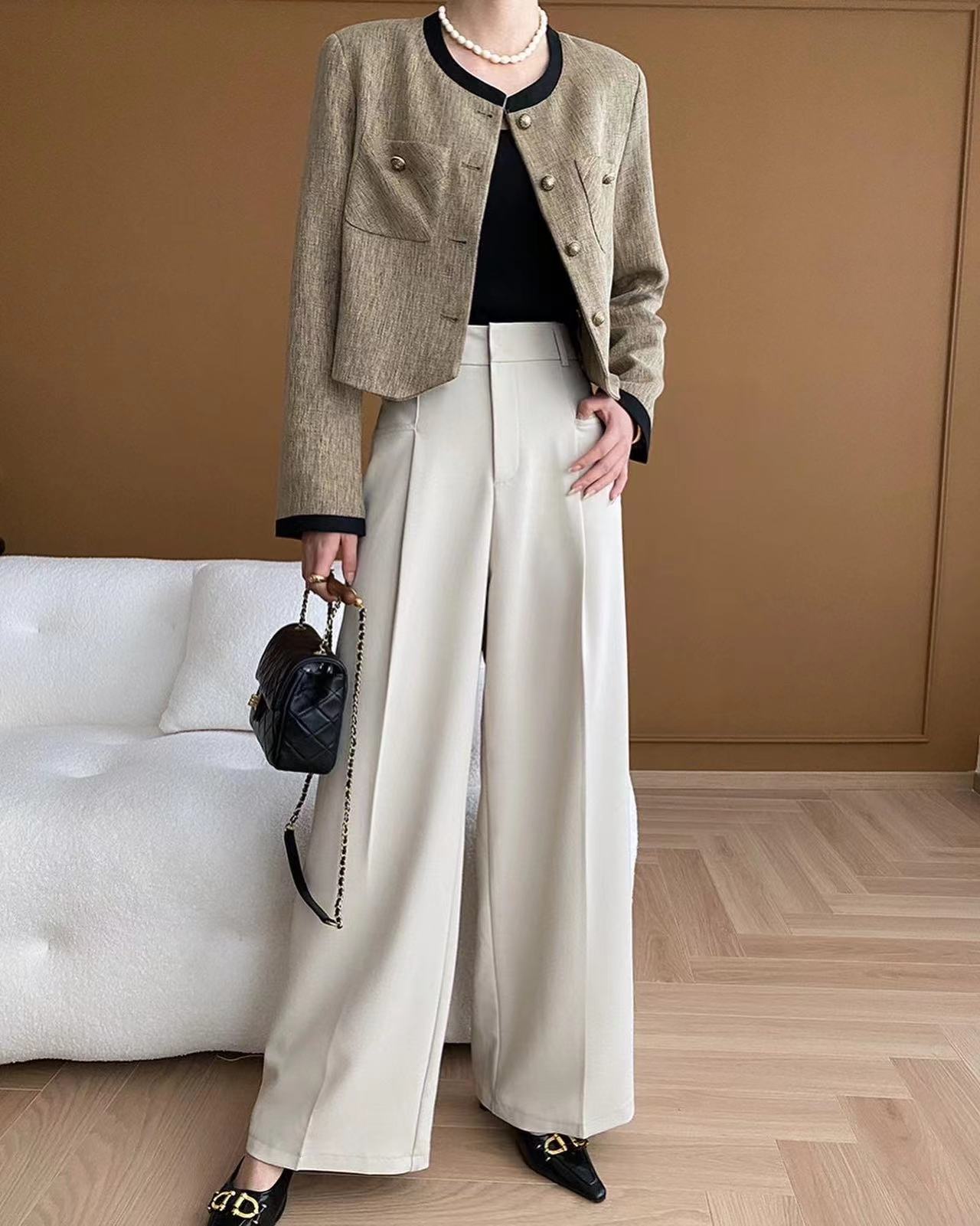 High Waist Wide Leg Pants