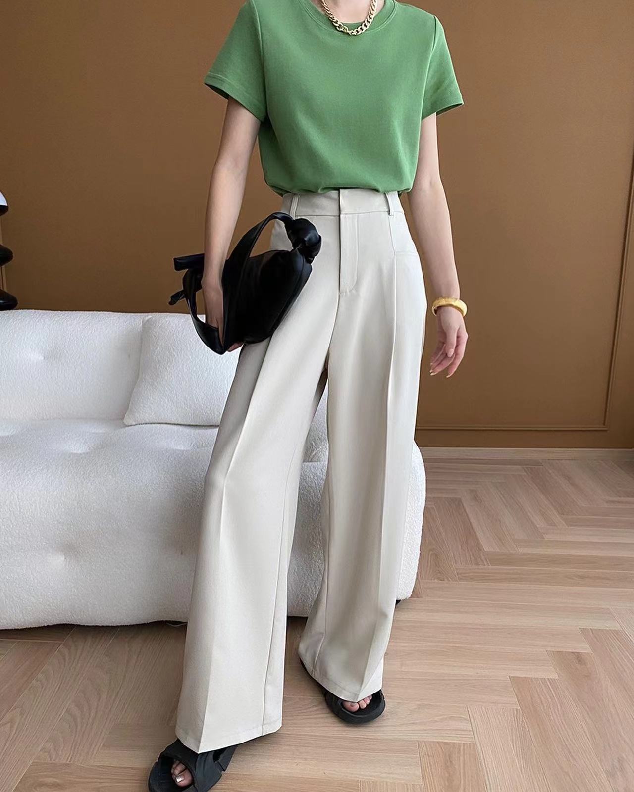 High Waist Wide Leg Pants