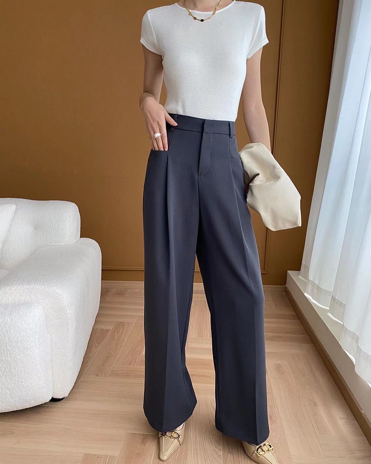 High Waist Wide Leg Pants