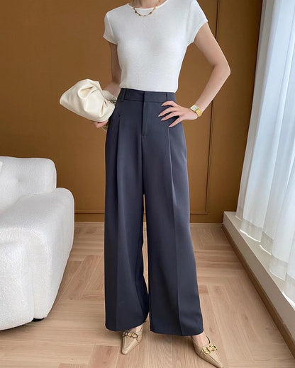 High Waist Wide Leg Pants