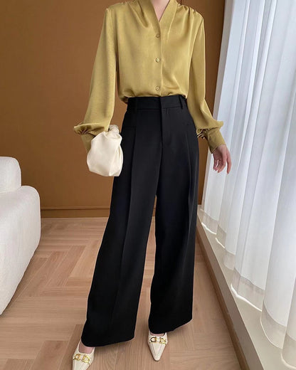 High Waist Wide Leg Pants