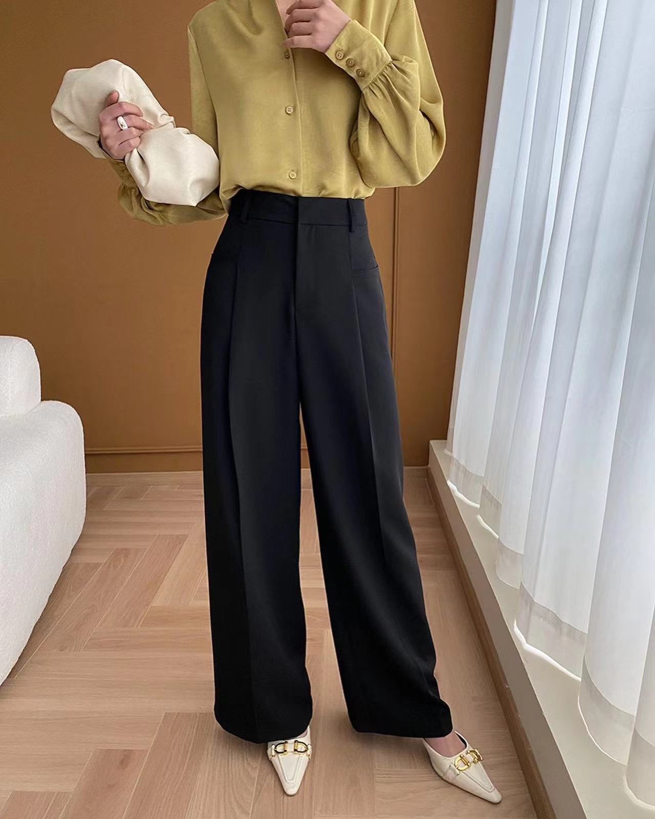 High Waist Wide Leg Pants