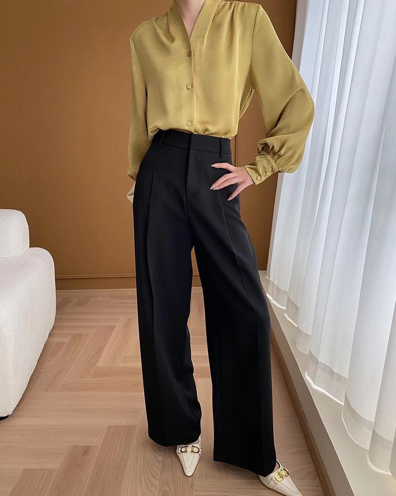 High Waist Wide Leg Pants