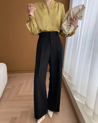 High Waist Wide Leg Pants