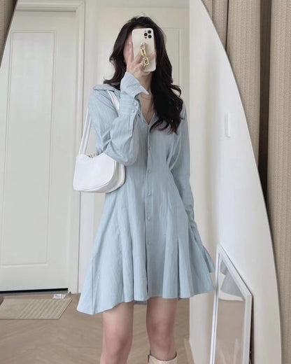 Bell Sleeve Cinched Waist Dress