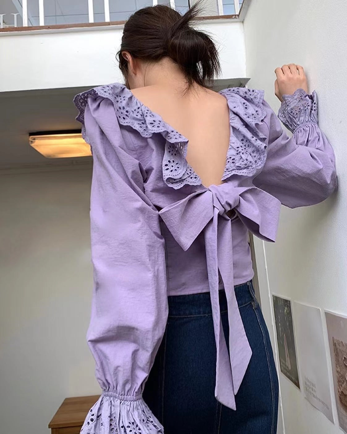 Backless Bow Top