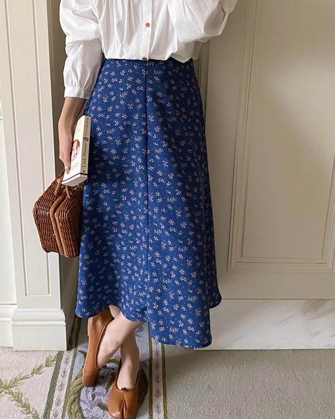 French Floral Skirt