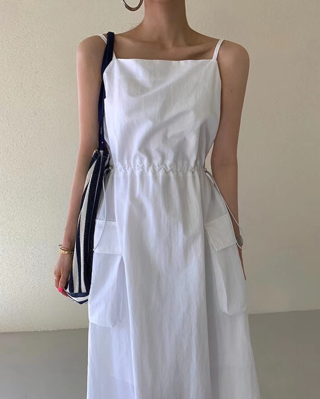 Drawstring Strap Dress