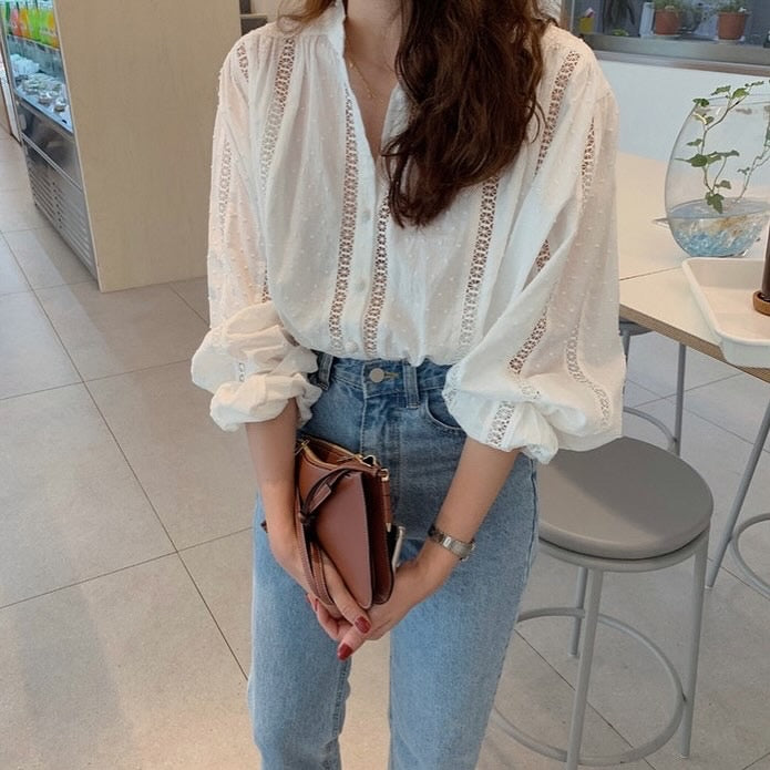 Korean Style Loose Long Sleeve Shirt