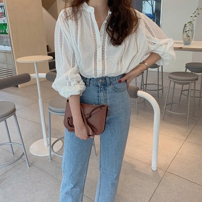 Korean Style Loose Long Sleeve Shirt