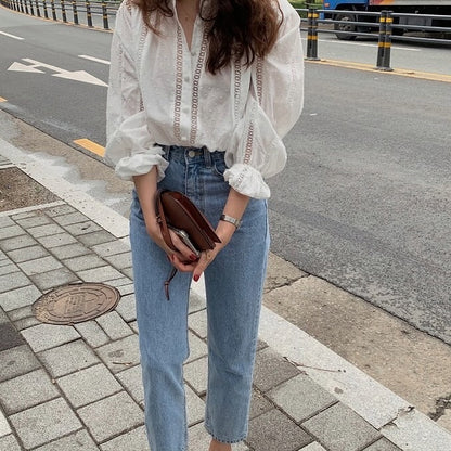 Korean Style Loose Long Sleeve Shirt