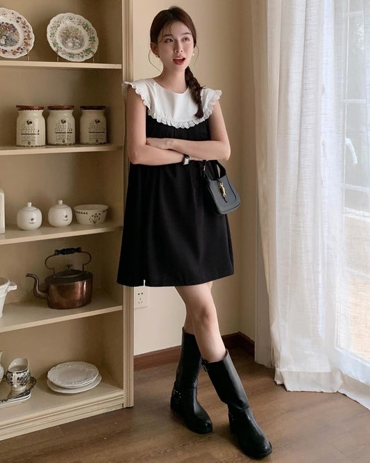 Doll Collar Sleeveless Dress