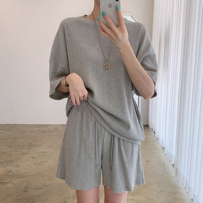 Waffle Knit Casual Set