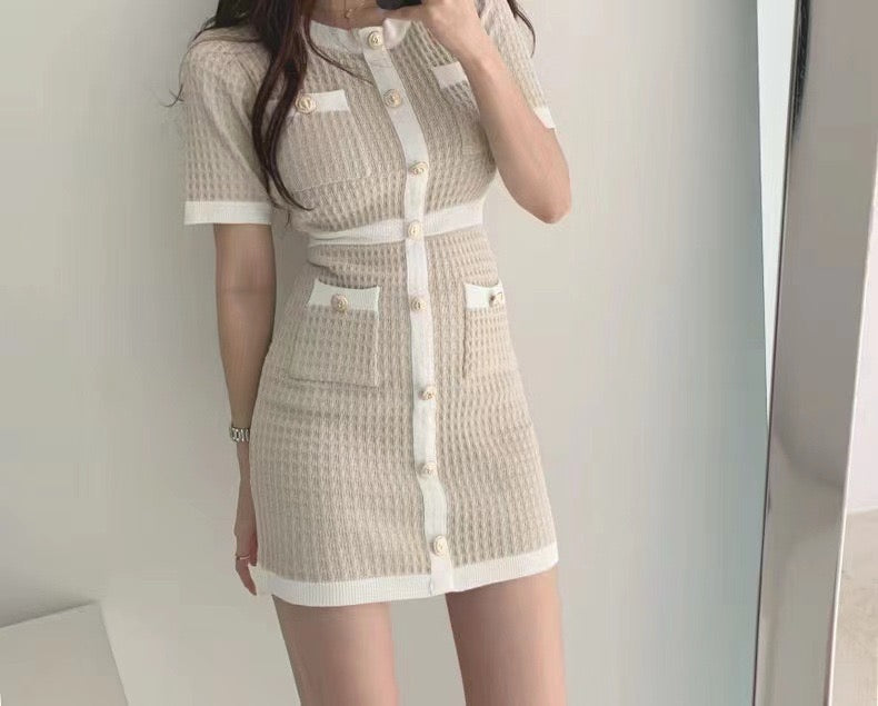 Chanel-Style Button Dress