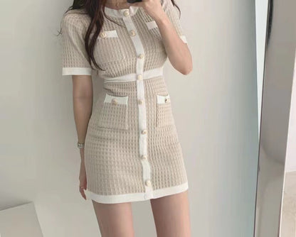 Chanel-Style Button Dress