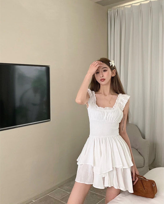 Off-Shoulder Cinched Waist Dress