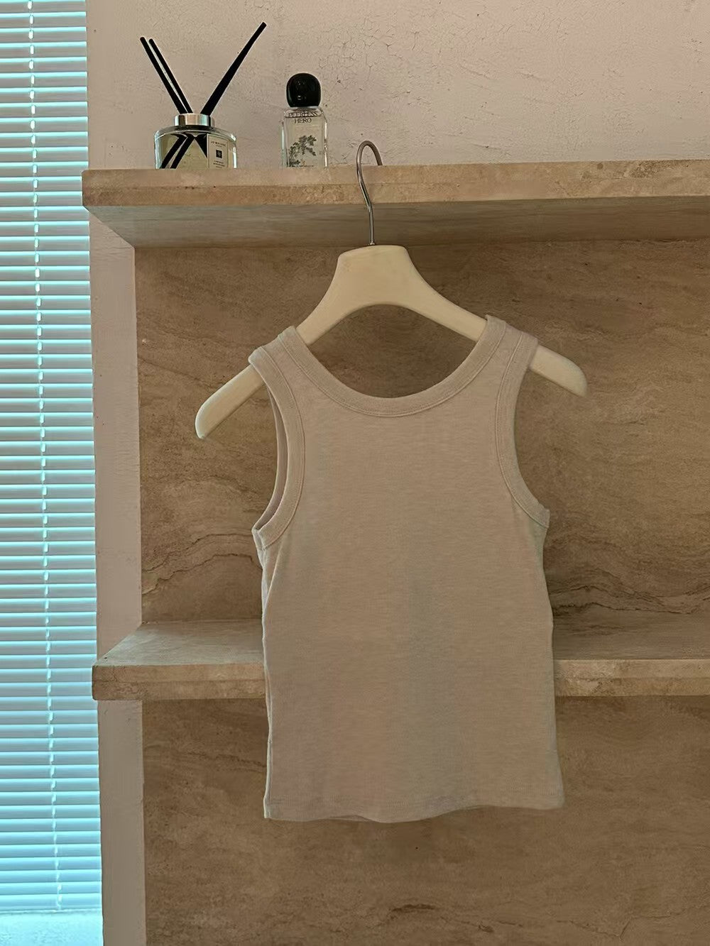 U-neck Tank Top With Pads