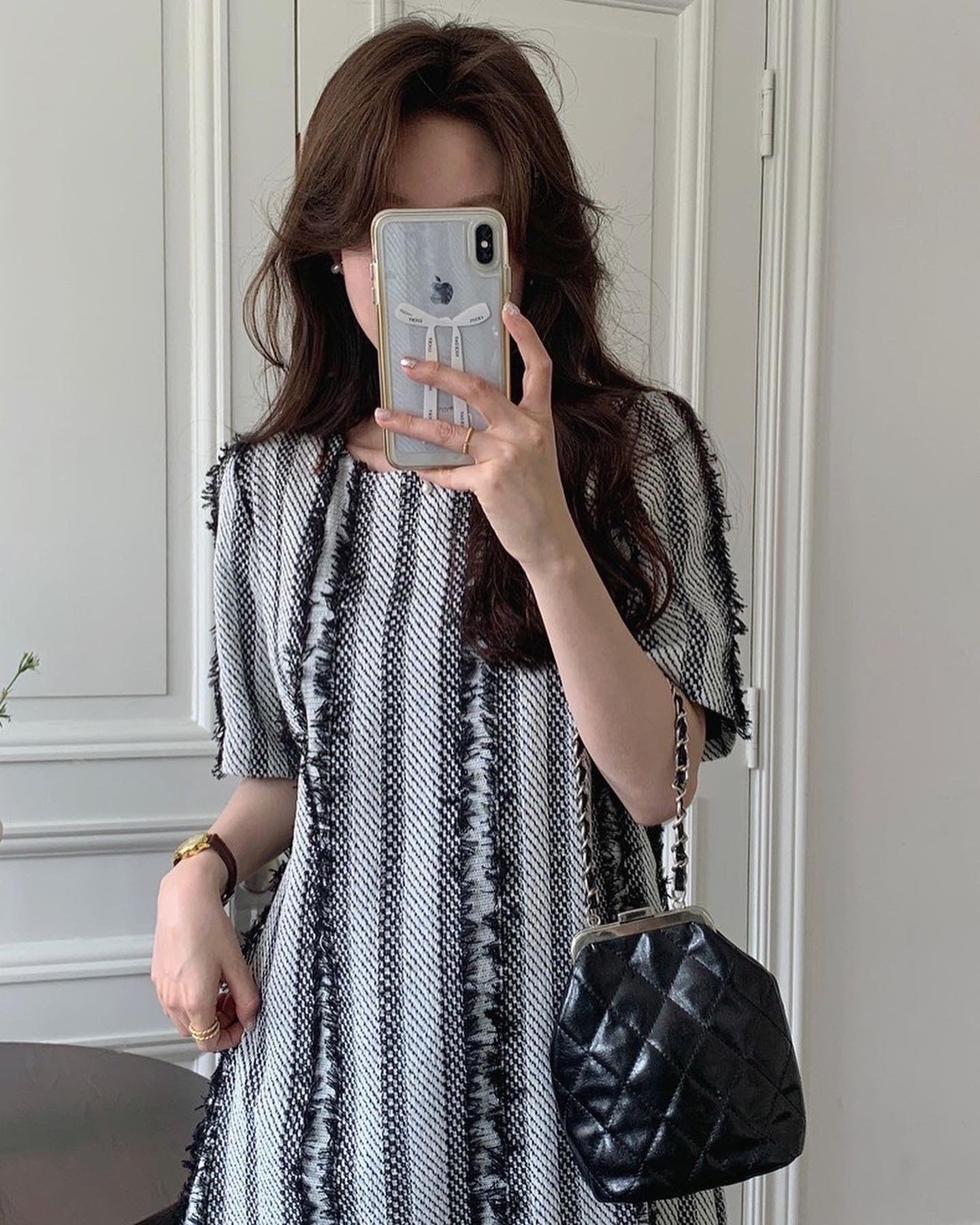 Short Sleeve Tassel Dress