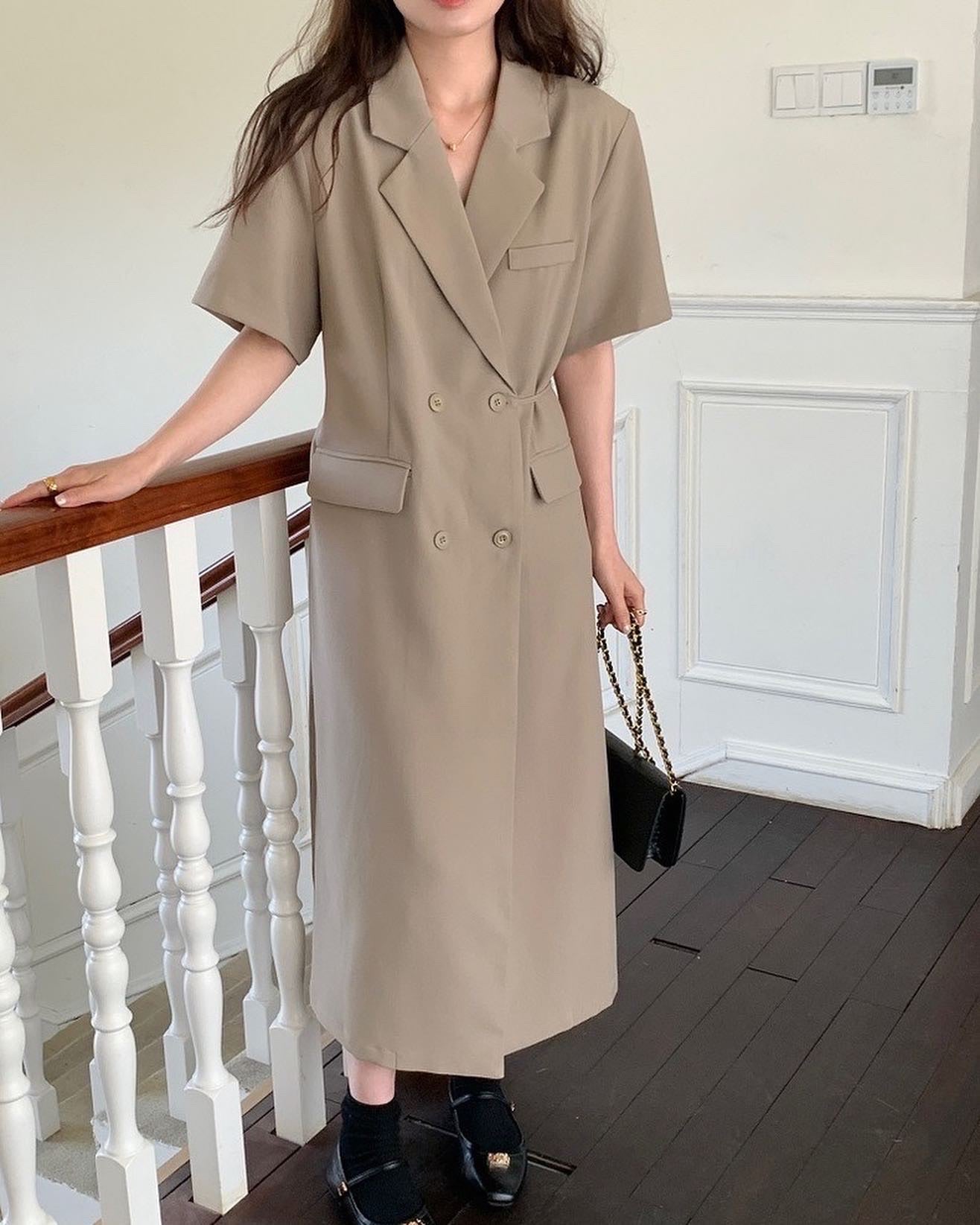 French Collar Suit Dress