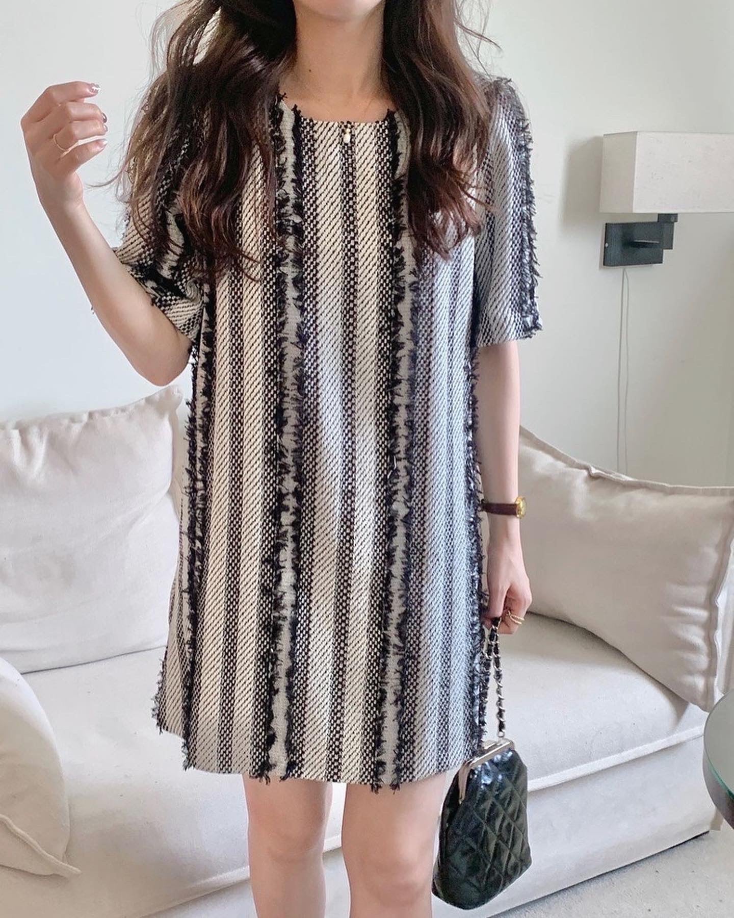 Short Sleeve Tassel Dress